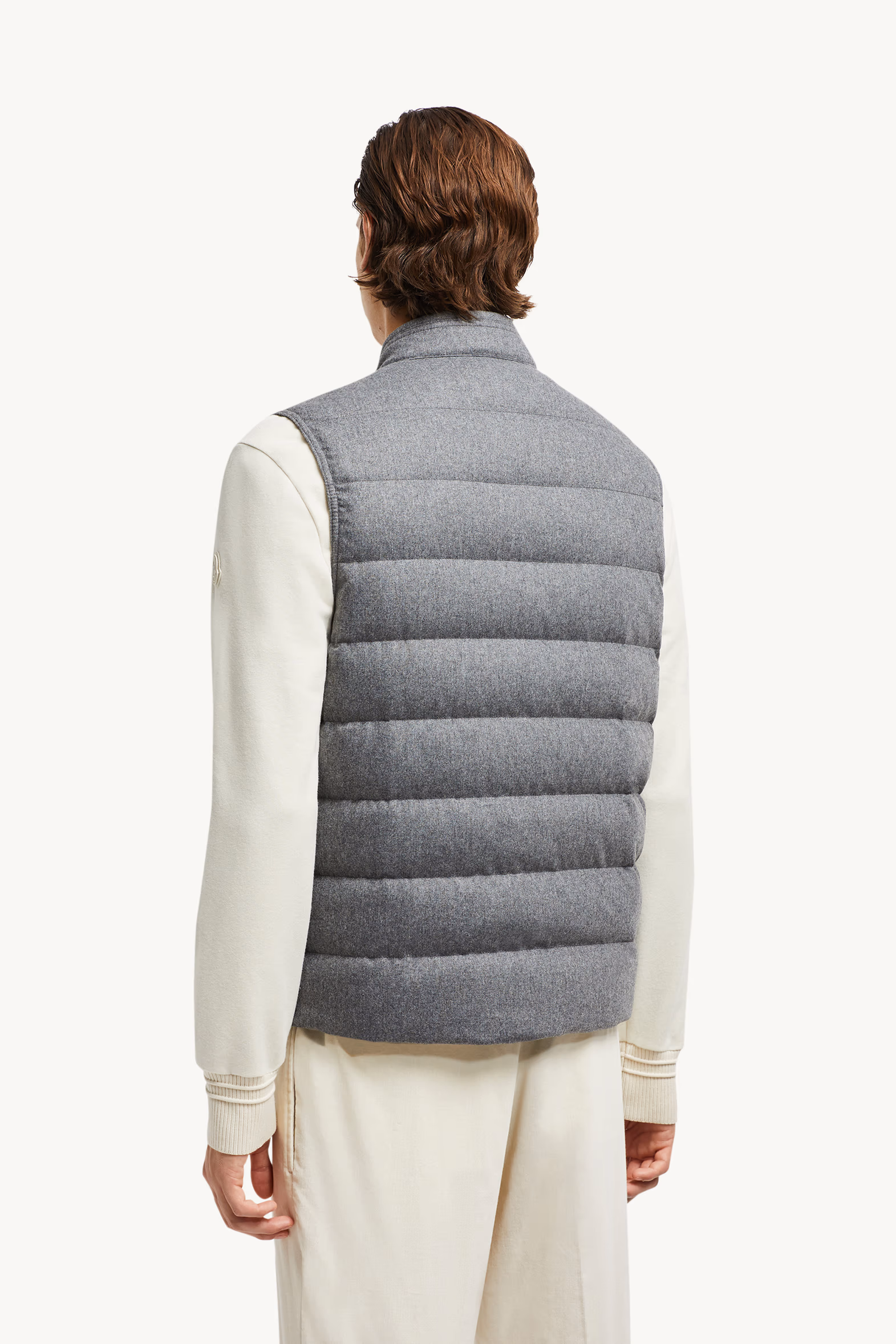 Chaleco plumífero de cachemira Gallienne Hombre Gris Moncler 5